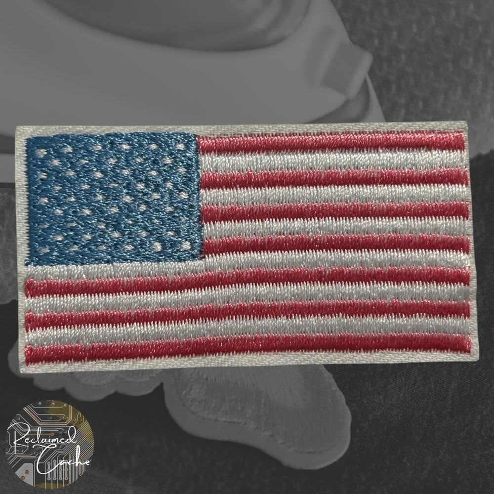 Pink American Flag Iron On Patch